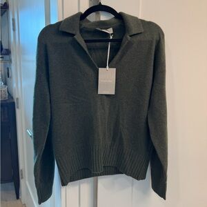 Everlane Cashmere Polo Sweater
